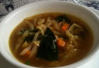 Sopa China de col con tallarin