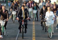 2010.04.17 Inauguración de la ciclovía en Azcapotzalco