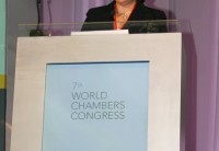 2011 - Junio 8 a 10 - En la plenaria 'Construyendo economías Verdes' en el 7mo Congreso Mundial de Cámaras