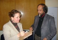 con Rajendra Pachauri, presidente del IPCC y Premio Nobel de la Paz 2008
