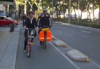 con el ciclista y activista Osvaldo Ferrari Herrmann